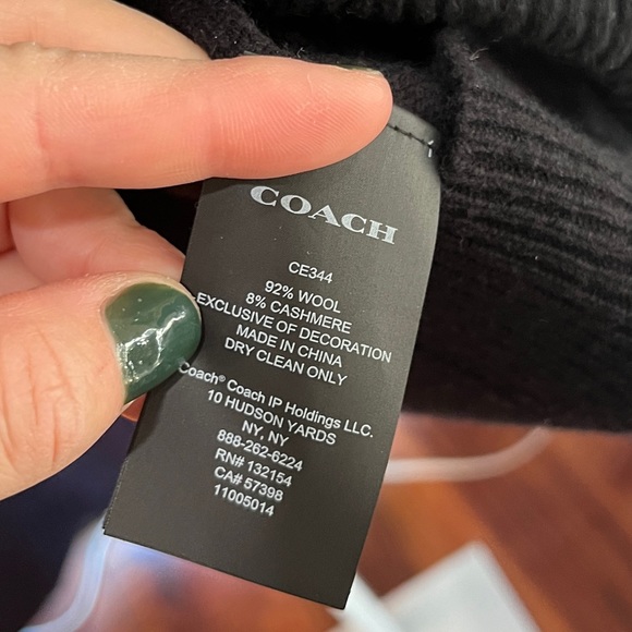 Coach navy soft C logo  sweater size XXL - Picture 3 of 4